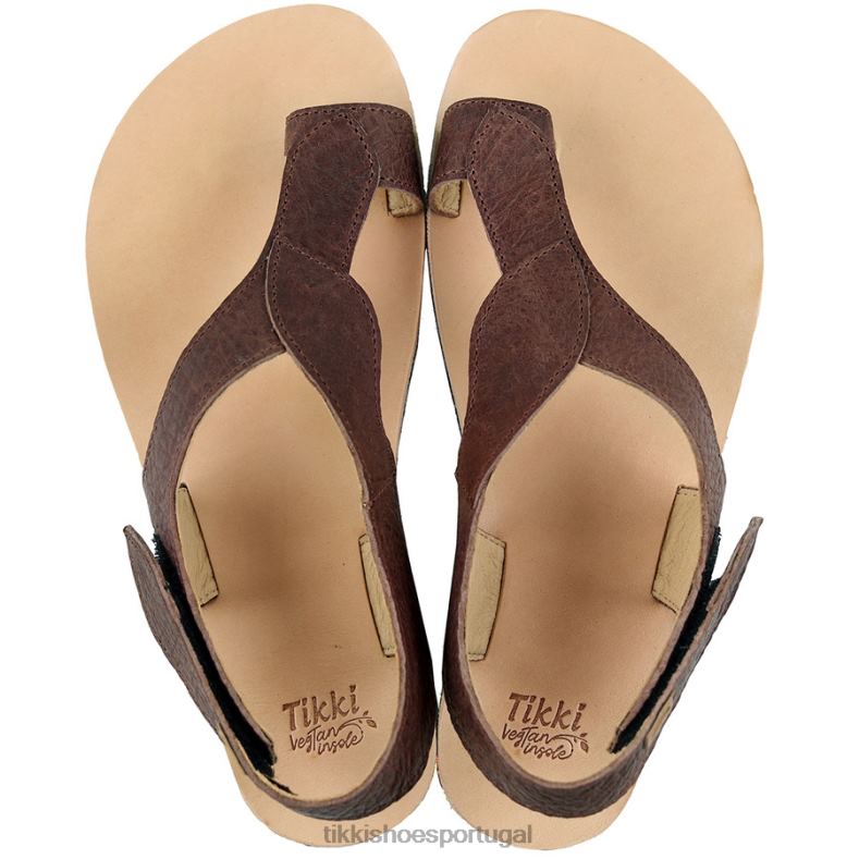 Tikki adultos marrom avermelhado sandálias descalças soul v2 calçados 68Z4V224