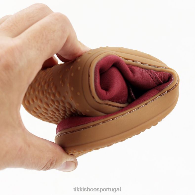 Tikki adultos Borgonha couro de gaio calçados 68Z4V202