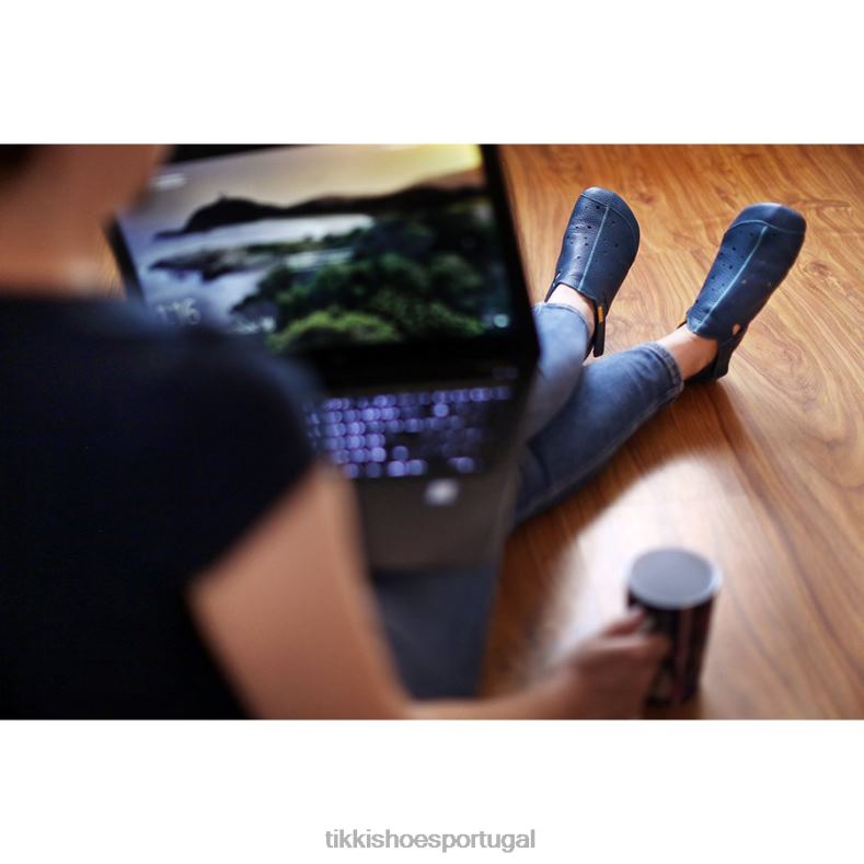 Tikki adultos azul couro ziggy v1 calçados 68Z4V262