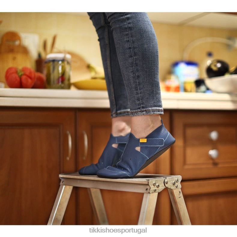 Tikki adultos azul couro ziggy v1 calçados 68Z4V262