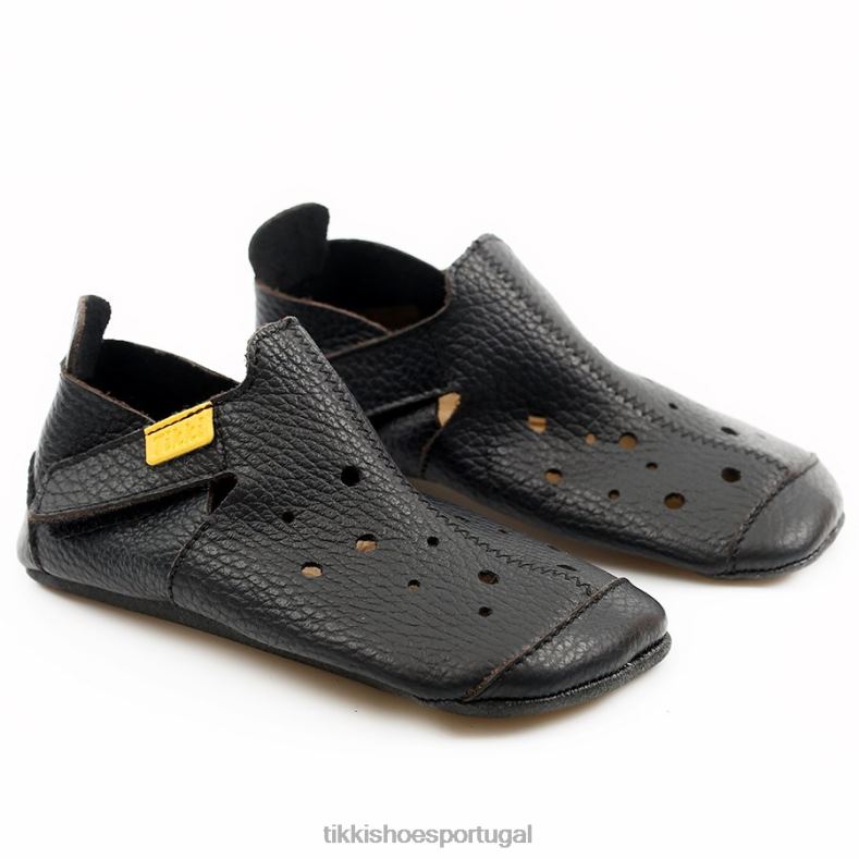 Tikki adultos preto couro ziggy v1 calçados 68Z4V256
