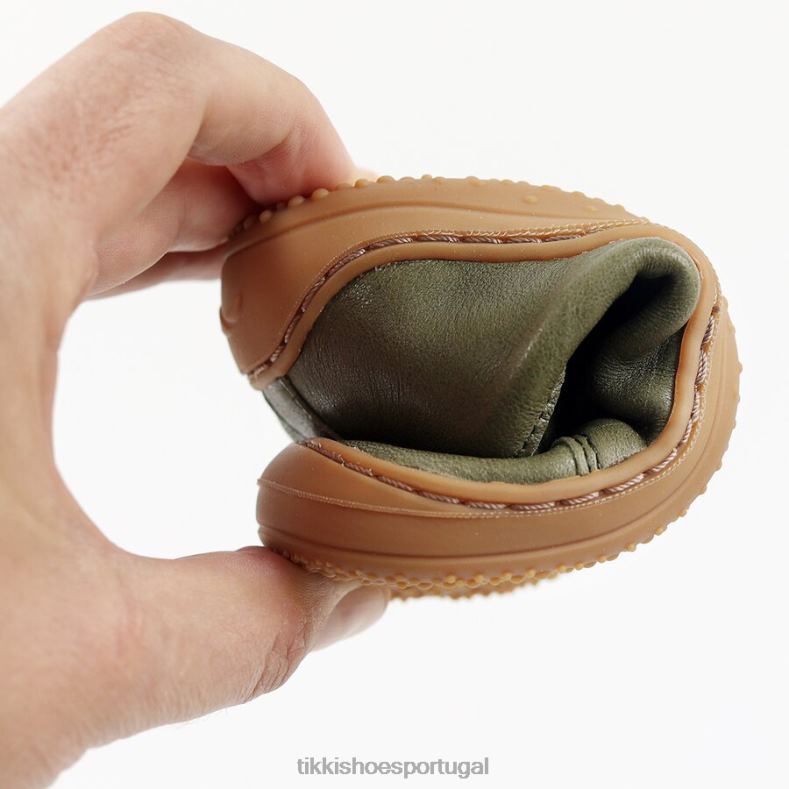 Tikki crianças folha besouro de botas descalças calçados 68Z4V188