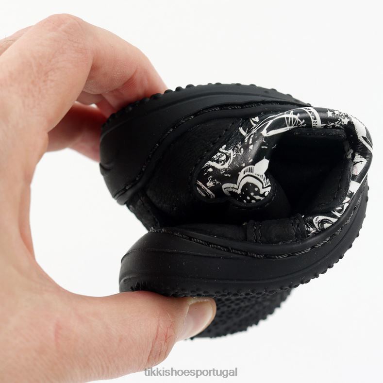 Tikki crianças grafite botas de cano médio lua calçados 68Z4V126