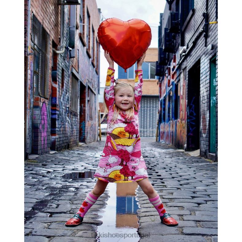 Tikki crianças azul couro aranya calçados 68Z4V70