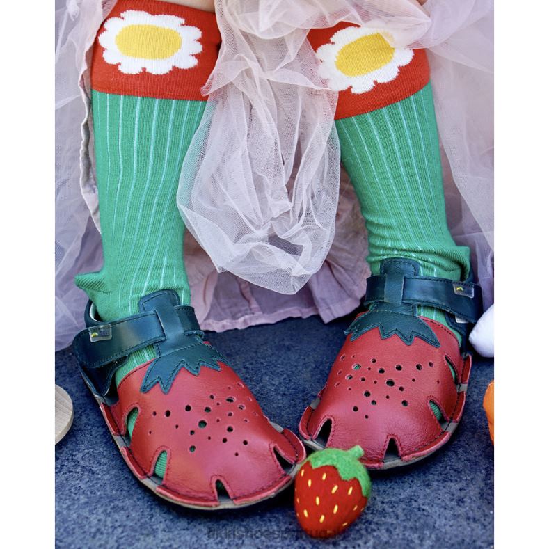 Tikki crianças céu azul sandálias descalças aranya calçados 68Z4V57