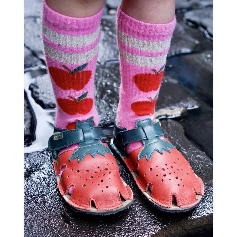 Tikki crianças morango couro aranya calçados 68Z4V69