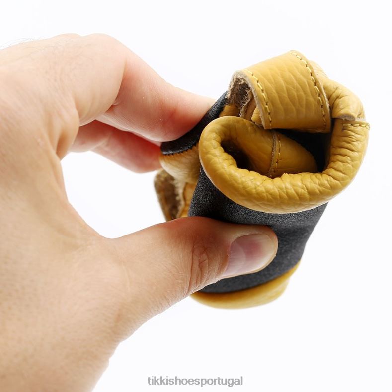 Tikki crianças amarelo couro ziggy v1 calçados 68Z4V3