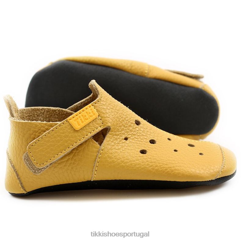 Tikki crianças amarelo couro ziggy v2 calçados 68Z4V28