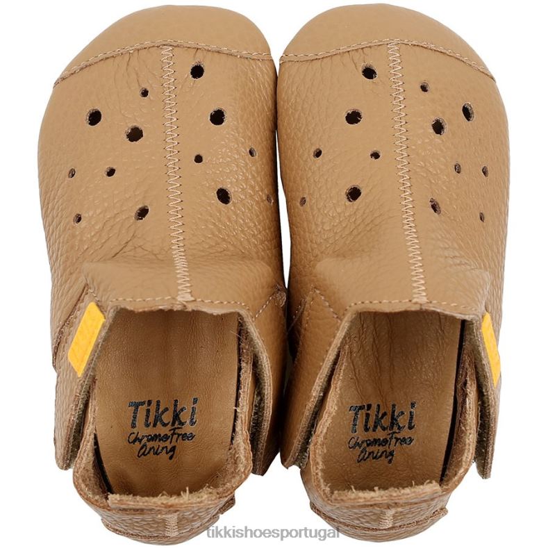 Tikki crianças capuccino couro ziggy v1 calçados 68Z4V7