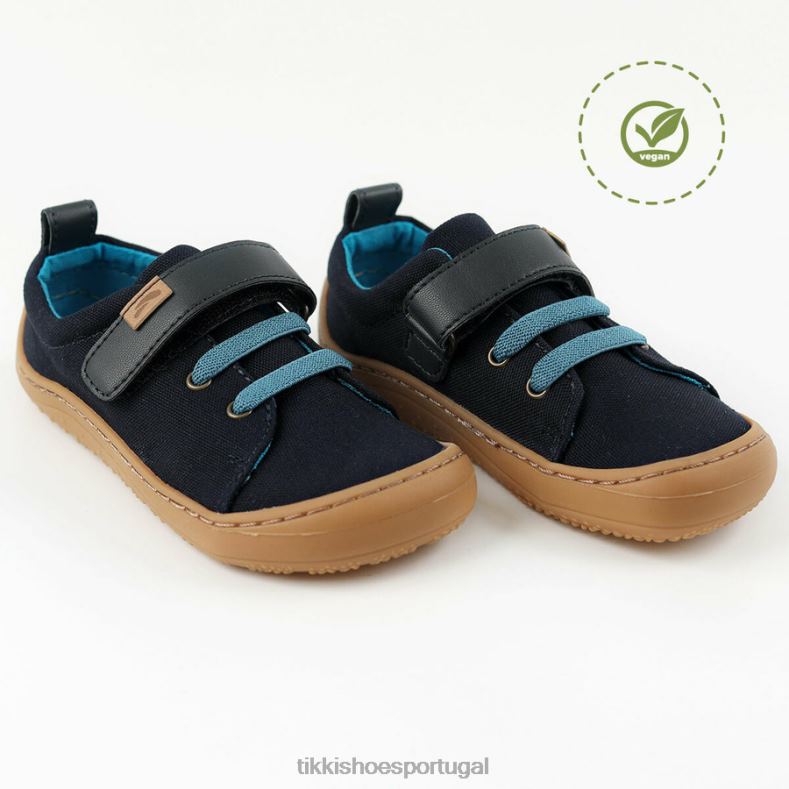 Tikki crianças azul profundo sapatos veganos arlequim calçados 68Z4V119